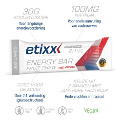 Etixx Energy Bar Fruit Chew - 1 x 38 gram