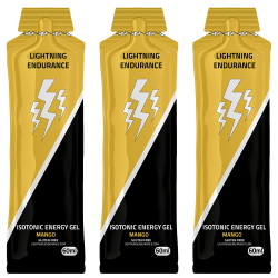 Lightning Endurance Isotonic Energy Gel - Mango - 24 x 60 ml (MINIMALE THT 28-2-2025)