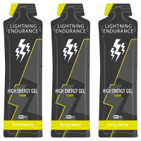 Lightning Endurance High Energy Gel - Lemon - 24 x 60 ml (THT 30-4-2025)