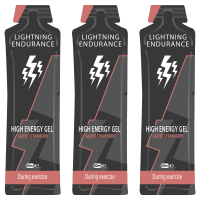 Lightning Endurance High Energy Gel - Salted Strawberry - 24 x 60 ml  (THT 31-7-2025)