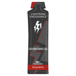 Lightning Endurance Caffeine Energy Gel - Cherry - 1 x 60 ml (LET OP! THT 20-3-2025)