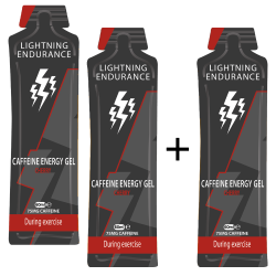 Lightning Endurance Caffeine Energy Gel - 60 ml - 9 + 1 gratis