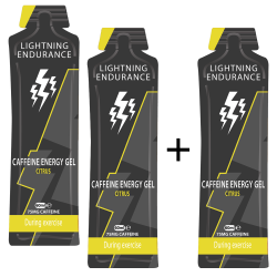 Lightning Endurance Caffeine Energy Gel - 60 ml - 9 + 1 gratis