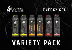 Lightning Endurance Energy Gel Variety Pack - 12 x 60 ml