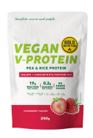 GoldNutrition V-Protein - Strawberry - 240 gram (LET OP! THT 31-3-2025)