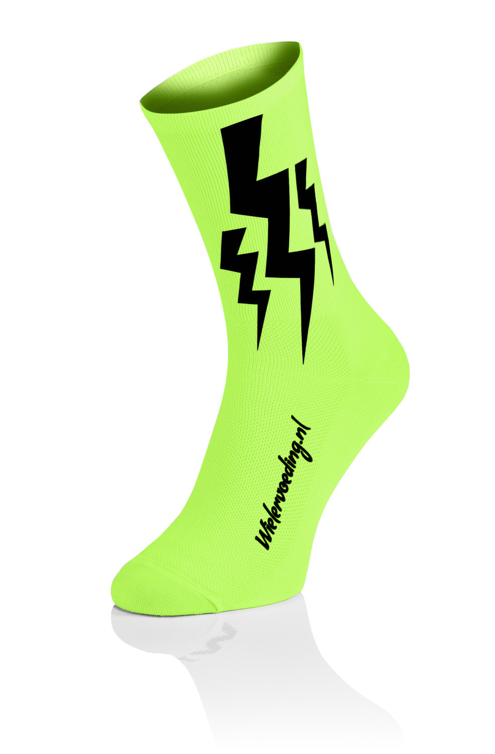 Sortie romantisch realiteit Lightning Socks - Fluo Geel - Lightning Socks - Fietssokken - Sokken -  Kleding - Accessoires - sportvoeding op Wielervoeding.nl