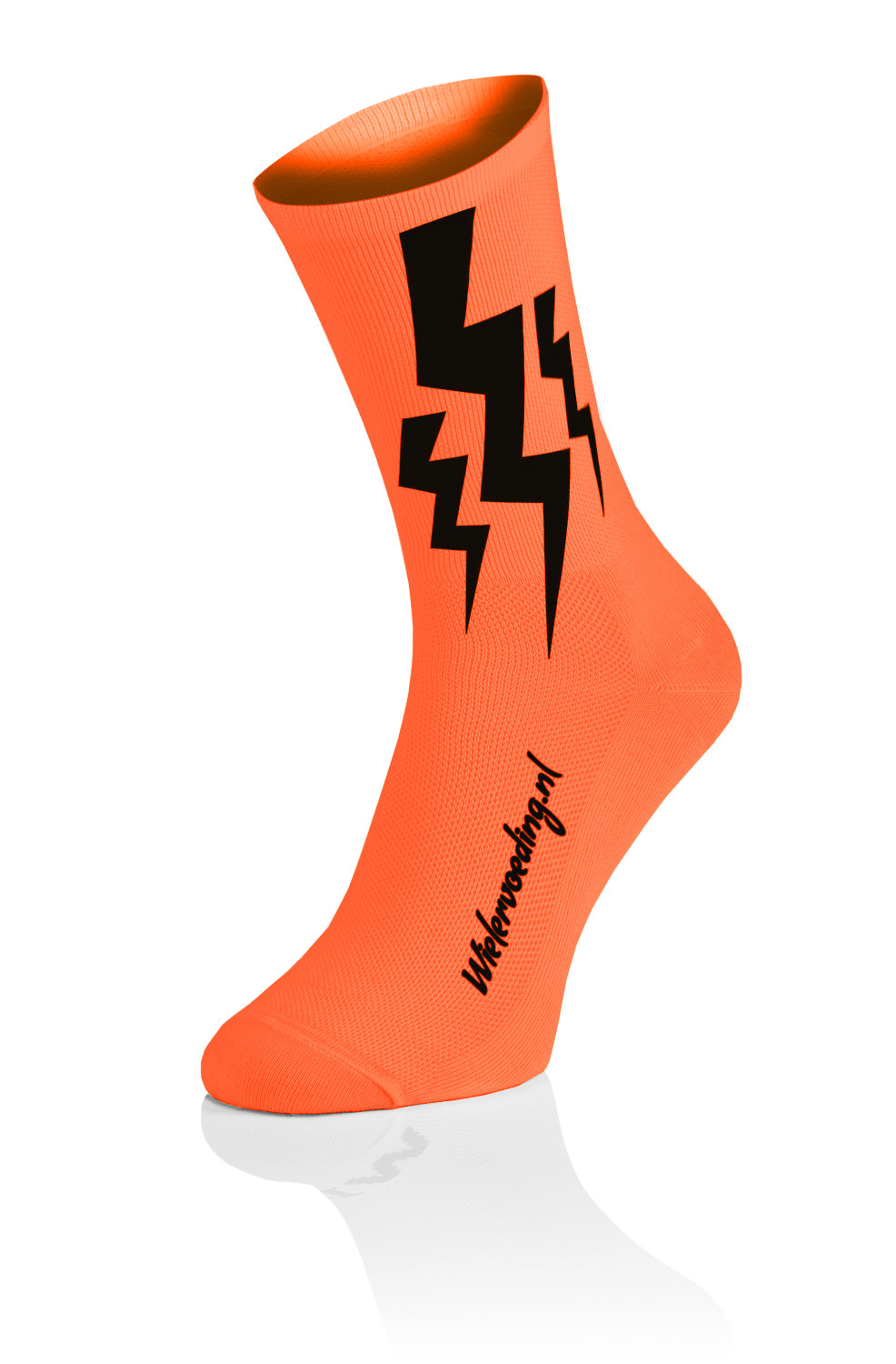 naar voren gebracht Romanschrijver Dekking Lightning Socks - Fluo Oranje - Lightning Socks - Fietssokken - Sokken -  Kleding - Accessoires - sportvoeding op Wielervoeding.nl